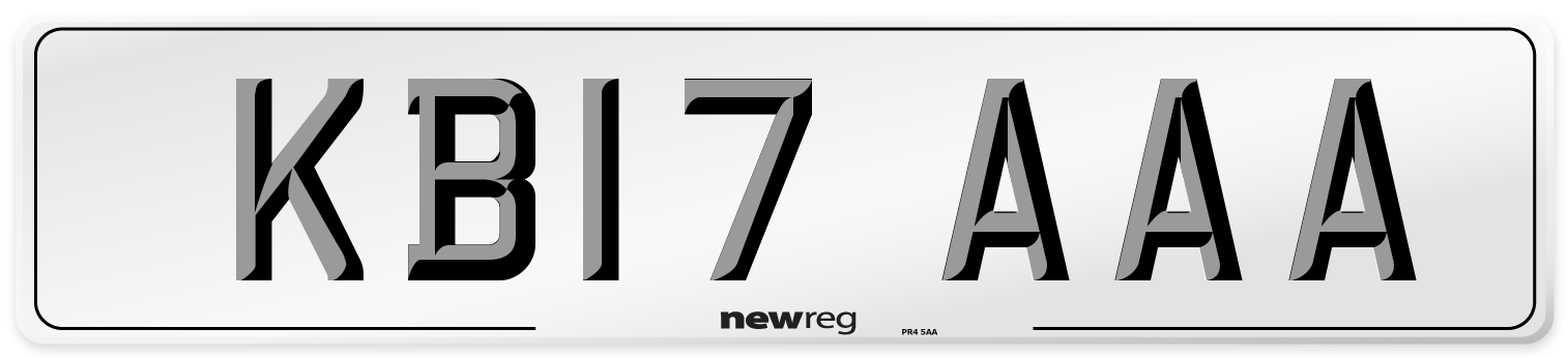 KB17 AAA Number Plate from New Reg